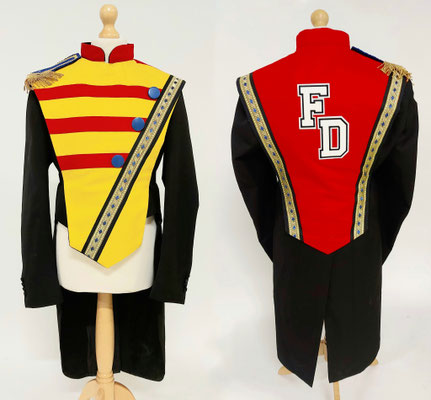 Custom designed marching band vests for a private event.