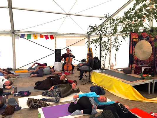 Yoga Sound and Sea Festival, Steinberger See 2018 (Foto credit: Peggy Schneider)