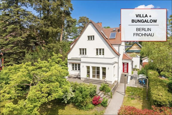 Verkaufte Villa mit Bungalow in Berlin-Frohnau mit großem Garten und altem Baumbestand
