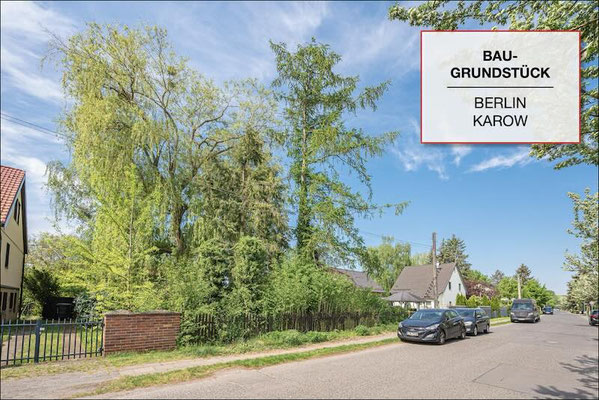 Verkauftes Baugrundstück in Berlin-Karow in gewachsener Wohnlage mit Einfamilienhäusern