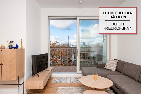 Verkaufte Luxuswohnung über den Dächern von Berlin-Friedrichshain mit Balkon und Weitblick