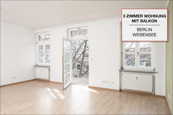 Verkaufte 3-Zimmer-Wohnung mit Balkon in Berlin-Weißensee