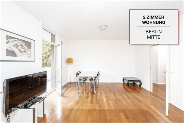 Verkaufte 2-Zimmer-Wohnung in Berlin-Mitte mit Balkon und hellem Wohnbereich