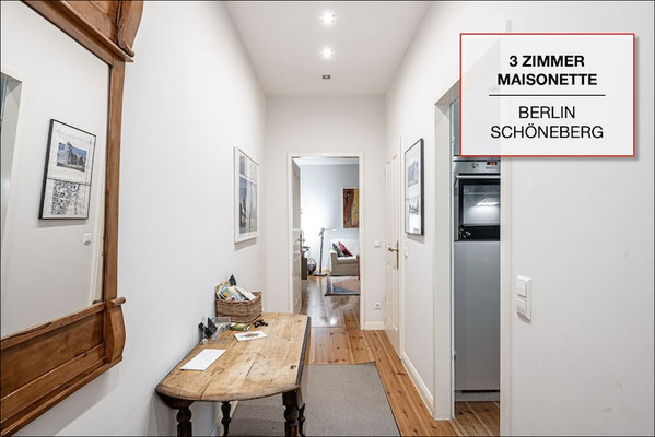 Verkaufte 3-Zimmer-Maisonettewohnung in Berlin-Schöneberg mit hellem Flur