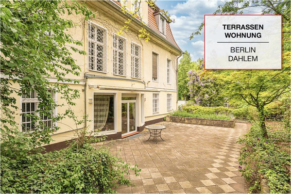 Verkaufte Terrassenwohnung in Berlin-Dahlem mit großzügiger Terrasse im Grünen