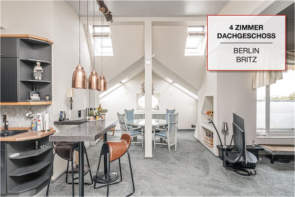 Verkaufte 4-Zimmer-Dachgeschosswohnung in Berlin-Britz mit offenem Wohnbereich