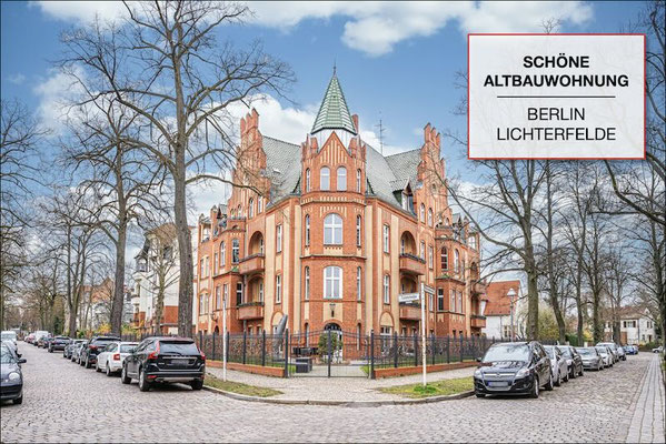 Verkaufte schöne Altbauwohnung in Berlin-Lichterfelde in markanter Backsteinvilla