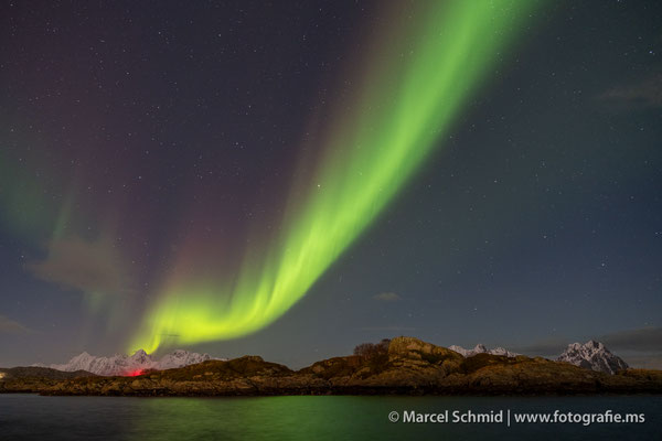Polarlichter, Lofoten, Norwegen