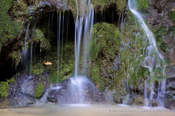 Wasserfall in der Gemeinde Neuenkirch, Luzern, Schweiz