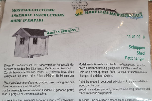 Der Bausatz als solches