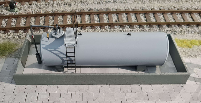 Ansicht des Tanks am Verwendungsort