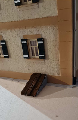 Und der Kellerzugang wurde auch fertig gemacht