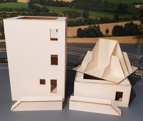 Die Einzelelemente des Siloturms