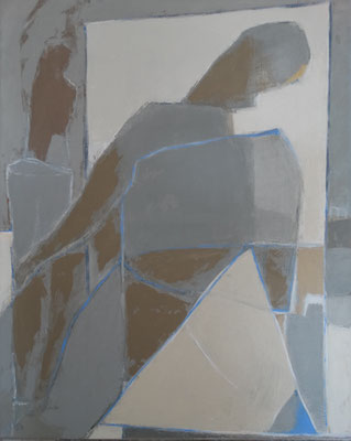 Le triangle / Huile sur toile 92 x 73