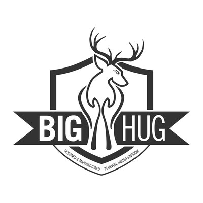 Big Hug Deer Handling equiptment logo design for John Burge, by Design By Pie, Freelance Graphic Designer, North Devon