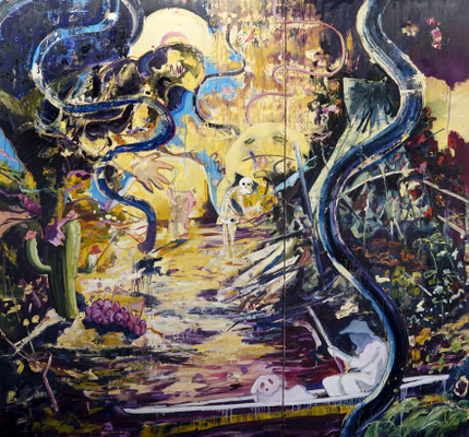 PhilippKummer | I still recall | 2025 | Öl auf Leinwand | 280x300cm
