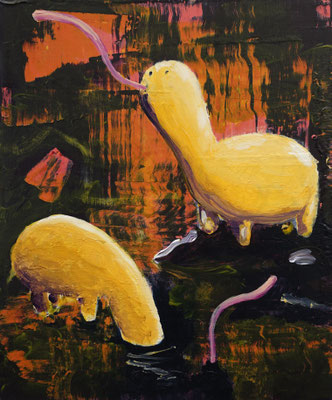 PhilippKummer | thats wild | 2025 | Acryl auf Holz | 30x25cm
