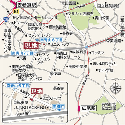 南青山セピアコート　アクセスマップ