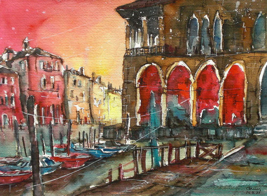Venedig, Pescheria  48 x 56