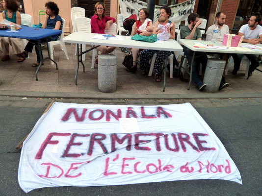 Contre la fermeture d'une classe de l'école du Nord