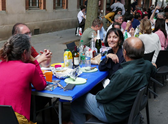 l'état major de la soirée au repos
