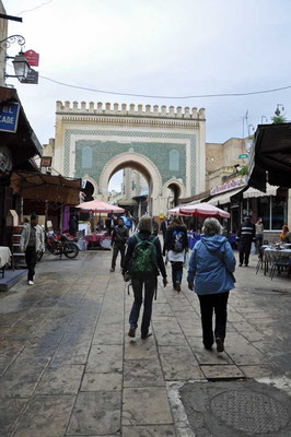 Eén van de toegangspoorten 'bab' in Fès