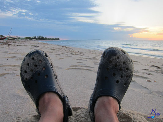 sur la plage de Majunga - Madagascar