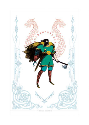 personnage viking-guerrier viking-illustration viking-viking-illustration-voyageur-légende-francois salembier-illustrateur-charadesign