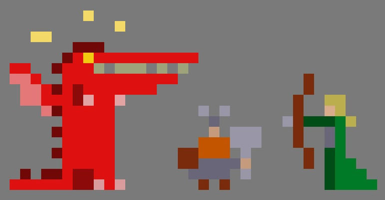 character design pixel art - pixel artist Francois Salembier