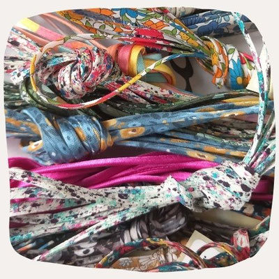 cordon tissu liberty colorés