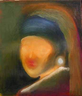 Fの女(oil on camvas)
