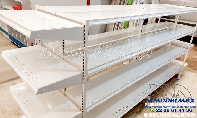 Góndolas metálicas para farmacias