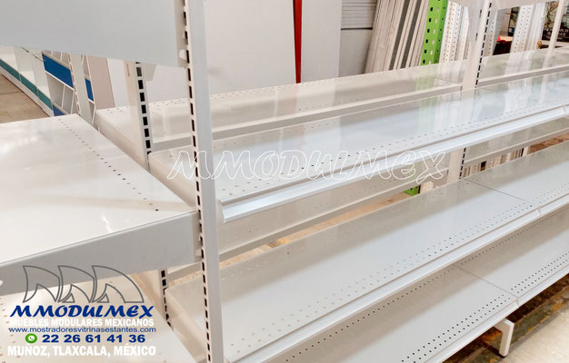 Góndolas metálicas para farmacias