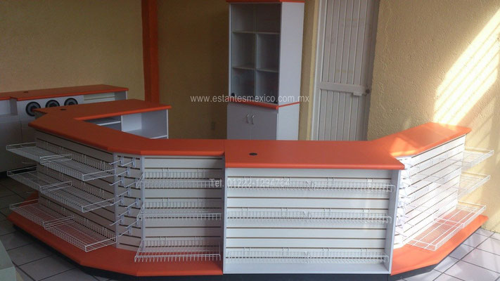 Muebles, mostradores, vitrinas, anaqueles y estantes para tiendas