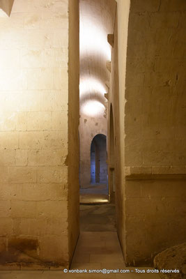 [NU926-2023-6192] 13 - Montmajour - Abbaye Saint-Pierre - Crypte : Déambulatoire desservant les chapelles rayonnantes (vue partielle)