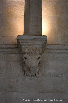 [NU926-2023-6248] 13 - Montmajour - Abbaye Saint-Pierre - Cloître : Avant-corps de bouc (Galerie Nord)