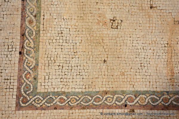 [NU927-2023-6601] Morgantina - Maison de la citerne voûtée : Mosaïque (détail)