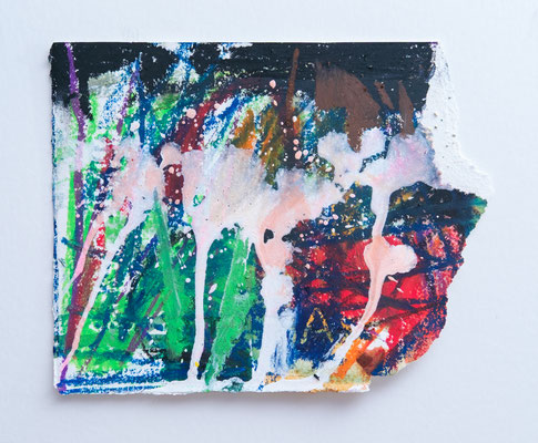 75 o.T. 12,5x16 Aquarell Mischtechnik