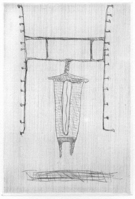 Stöcker, Henry, oT, Kaltnadel 1994, 4-30, 14,8x10,2 cm / 50 Euro