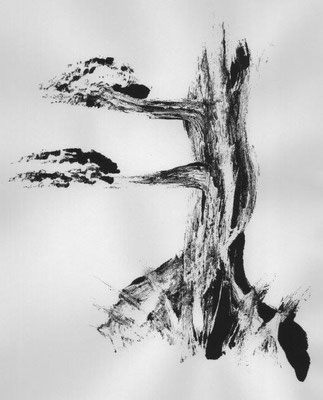  Streitner, Heike, Ein alter Baum, Monotypie, 2017, 40x30 cm / 40 Euro