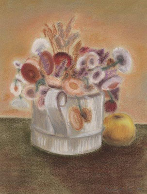 Klünder, Ingelore, Stillleben, Pastell, 1979, 29,0 x 22,0 cm / 50 Euro