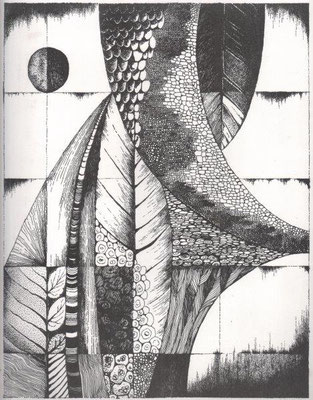  Grade, Gisela, oT., Offsetlithographie, 1977, 36x28 cm / 40 Euro