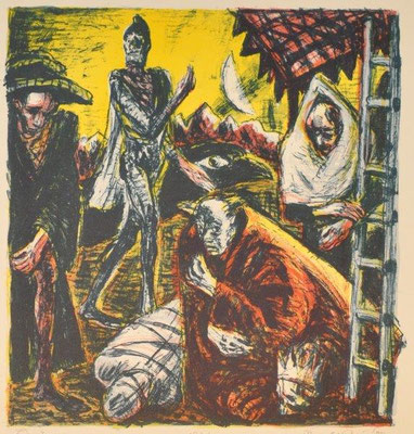  Paris, Ronald, König Lear, Farblithographie, 1985, 177-200, 30x28,5 cm / 100 Euro