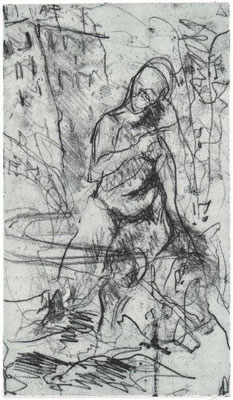  Knauber, Christine, Exkursion, Vernis mou, 1994, 7-20, 16x27,3 cm / 90 Euro