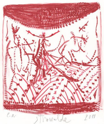 Stöcker, Henry, oT, Kaltnadel 1994, 4-30, 14,8x10,2 cm / 150 Euro