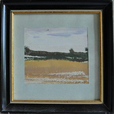  Klünder, Ingelore, o.T., Landschaft, Aquarell, o.J., 9,0 x 10,0 cm / 30 Euro
