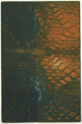 Rehfeldt, Rene, Under the sun, Farbradierung, 2016-2017, ea, 21x14 cm / 80 Euro