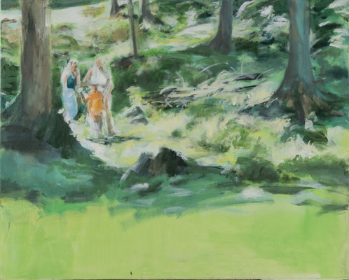 "In den Schatten", Acryl, 100x80cm, 2015