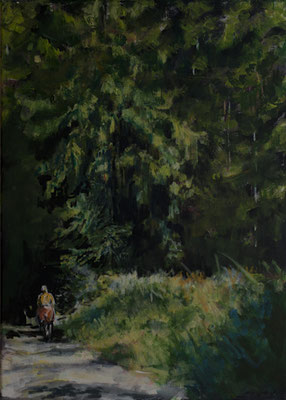 "Eintauchen", Acryl auf Leinwand, 70 x 50 cm, 2009