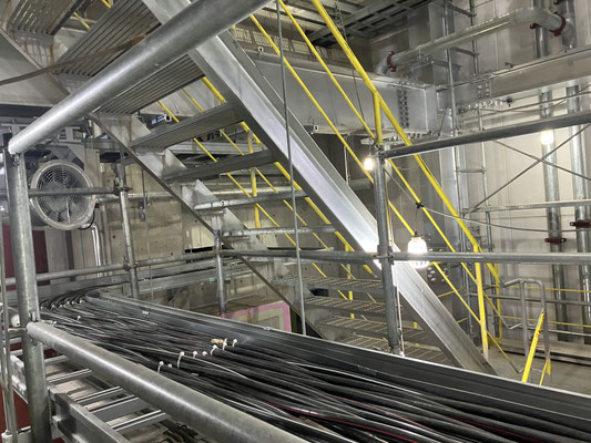 【炉室】　電気・ケーブル敷設